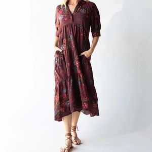 Burgundy Floral, From Natural life, XS